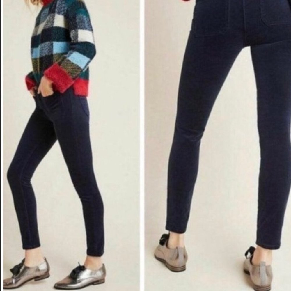ANTHROPOLOGIE PILCRO Navy Corduroy Pants size 29
